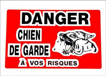 Affiche d'avertissement