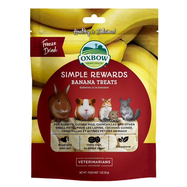 OXBOW – Gâteries pour Rongeurs Bananes séchées 1oz