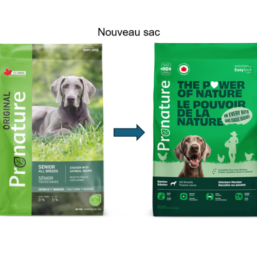PRONATURE ORIGINAL - Formule Sénior/Moins actif pour chien