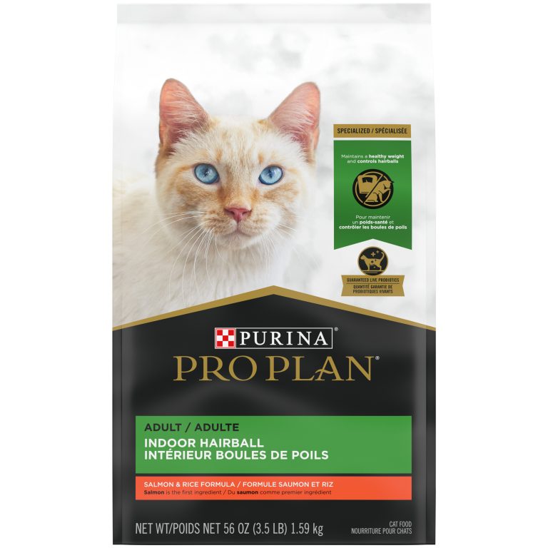 PROPLAN Nourriture sèche – Formule Adulte d’intérieur Saumon pour chat