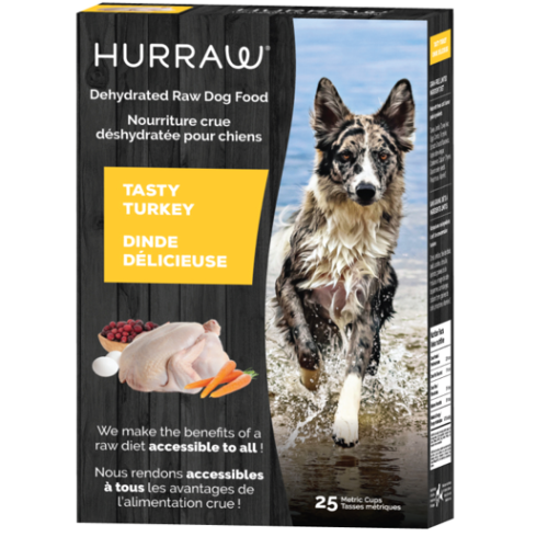 HURRAW Nourriture déshydratée - Dinde Sans grains pour chien