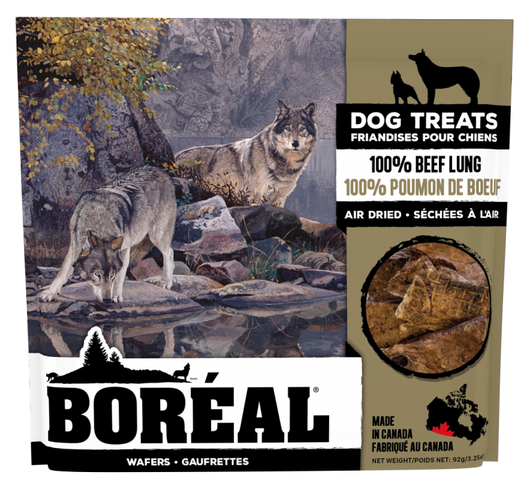 BORÉAL – Gâteries 100% Poumon de bœuf pour chien