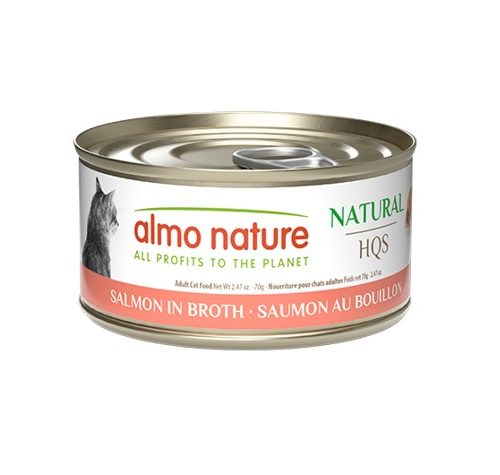 ALMO NATURE NATURAL - Saumon au bouillon pour chat