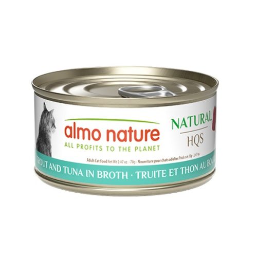 ALMO NATURE NATURAL - Truite & thon en bouillon pour chat
