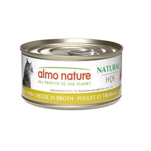 ALMO NATURE NATURAL - Poulet & fromage en bouillon pour chat