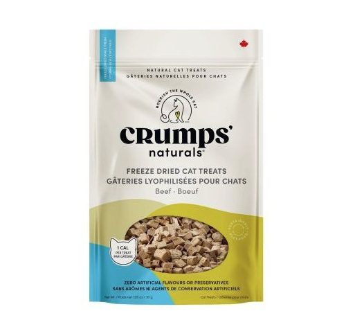 CRUMPS NATURALS - Gâteries Bœuf Lyophilisé pour Chat