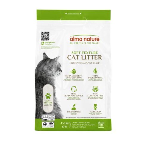 ALMO NATURE - Litière agglomérante naturelle pour chat