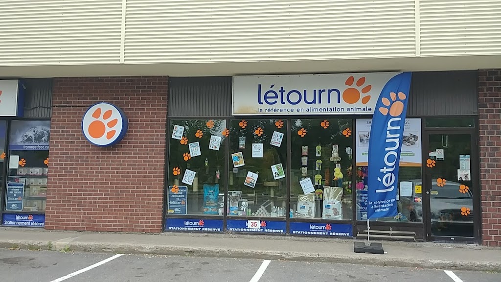 La façade de l'animalerie Létourno à Québec dans la région de Les Saules.