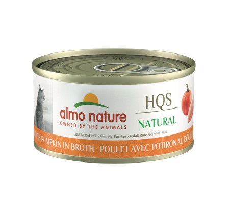 ALMO NATURE NATURAL - Poulet & potiron au bouillon pour chat