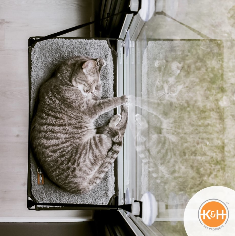 K&H - Tablette/lit de fenêtre pour chat - Letourno