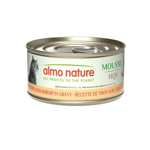 ALMO NATURE - Thon & crevette en mousse pour chat