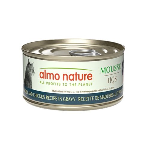 ALMO NATURE - Maquereau et poulet en mousse pour chat