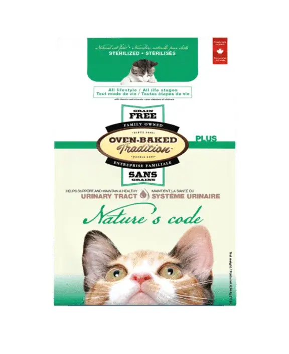 OVEN-BAKED NATURE’S CODE – Nourriture urinaire pour chat