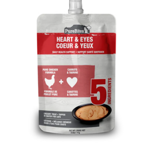 PUREBITES - Gâterie crémeuse Coeur et yeux pour chat
