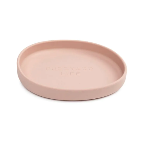 FUZZYARD – Bol en silicone plat rose pour chat