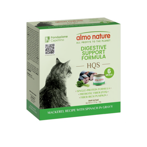 ALMO NATURE – Boite de 6 repas Soutien Digestif Maquereau pour chat