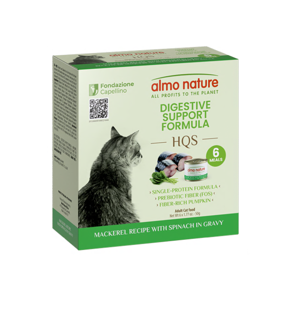 ALMO NATURE – Boite de 6 repas Soutien Digestif Maquereau pour chat