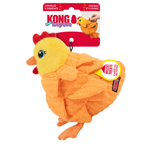 KONG - Jouet poule Layerz pour chien