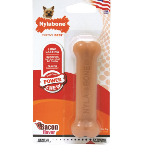 NYLABONE - Os extrême au bacon durable pour chien
