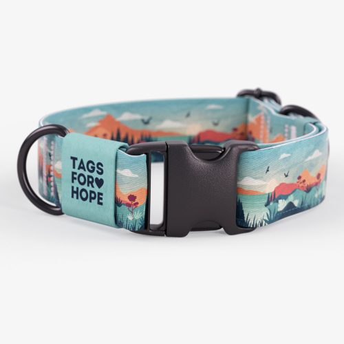TAGS FOR HOPE - Collier Montagnes pour chien