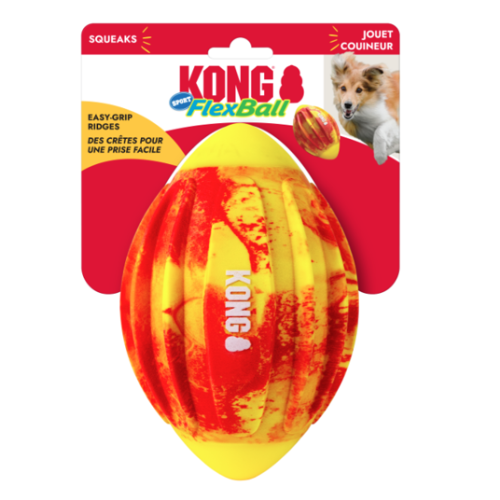 KONG - Ballon de football Flexball pour chien