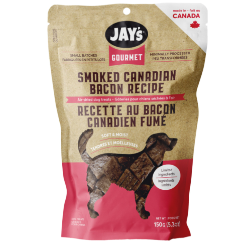 JAY'S - Sac de gâteries au bacon fumé pour chien