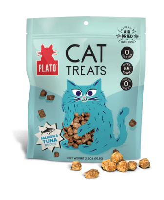 PLATO - Sac de gâterie thon & saumon pour chat