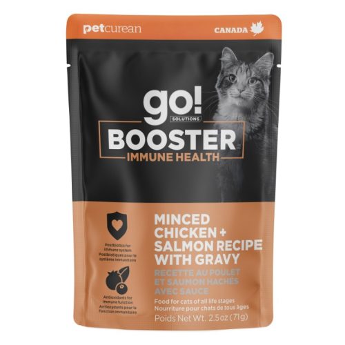GO! – Booster Immunité poulet & saumon pour chat