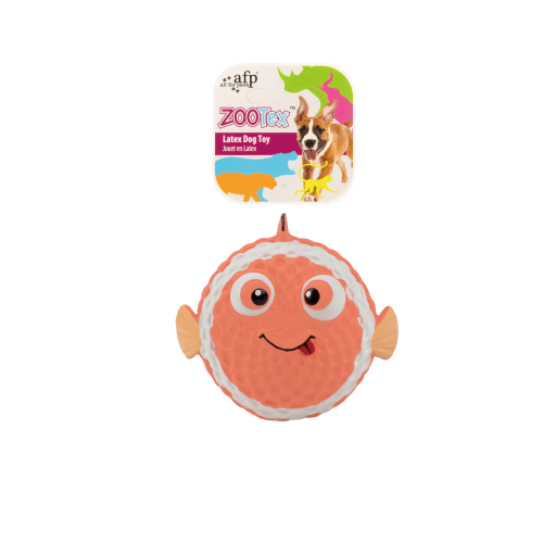 ALL FOR PAWS - Jouet Balle poisson clown en latex pour chien
