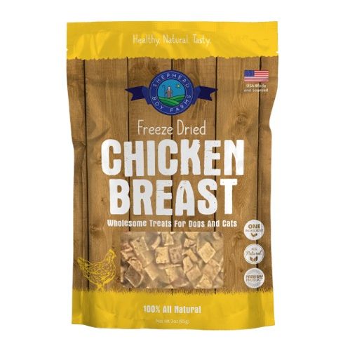 SHEPHERD BOY FARMS – Sac de gâteries poitrine de poulet pour chien et chat
