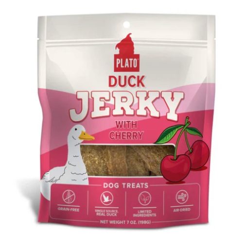 PLATO - Sac de jerky Canard et Cerise pour chien
