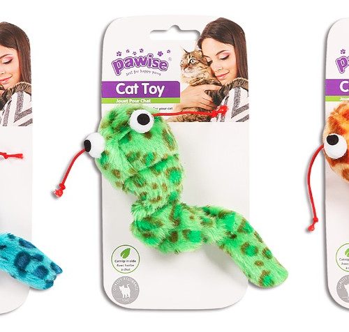 PAWISE - Jouet créature vibrante pour chat