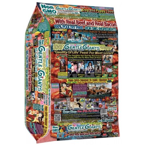 GENTLE GIANTS - Nourriture au Boeuf et Bacon pour chien