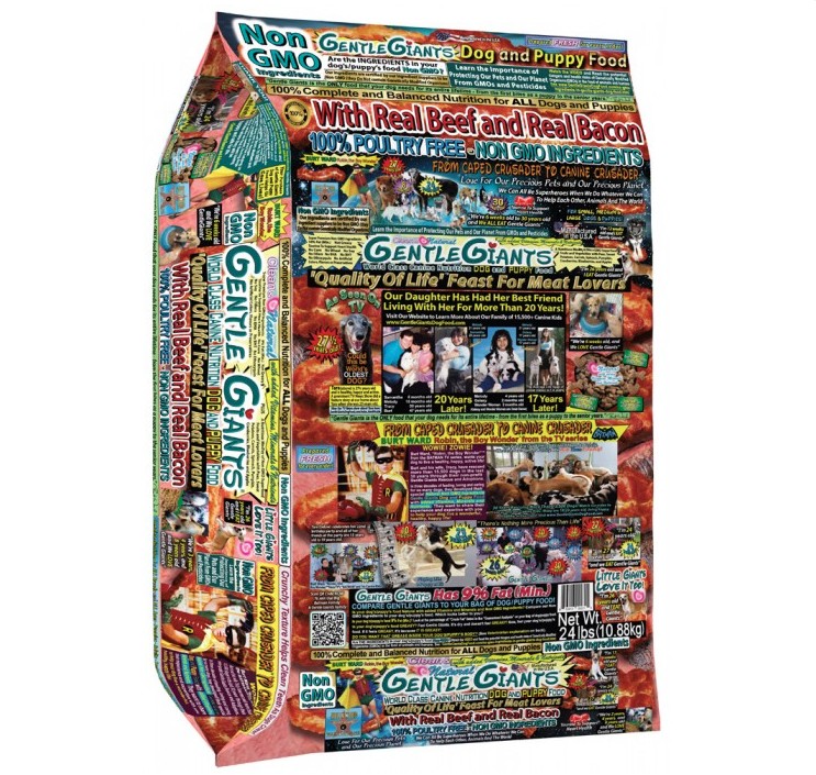 GENTLE GIANTS - Nourriture au Boeuf et Bacon pour chien