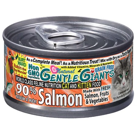 GENTLE GIANTS - Conserve au Saumon pour chat