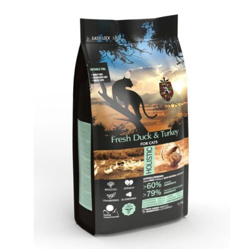 AMBROSIA - Dinde & canard pour chat stérilisé