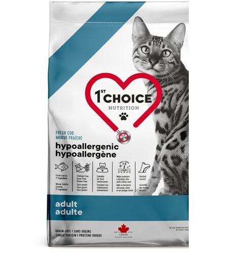 1ST CHOICE - Formule hypoallergène morue pour chat