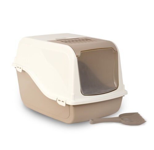 BERGAMO - Bac à litière Ariel mocaccino pour chat