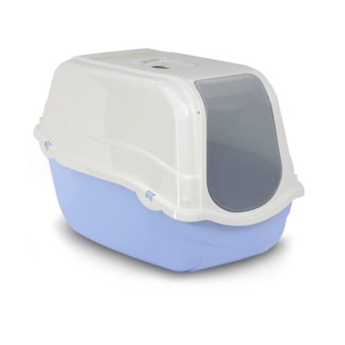 BERGAMO - Bac à litière Romeo bleu azur pour chat