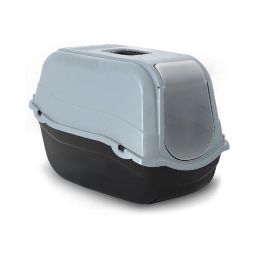 BERGAMO - Bac à litière Romeo bleu glacier pour chat