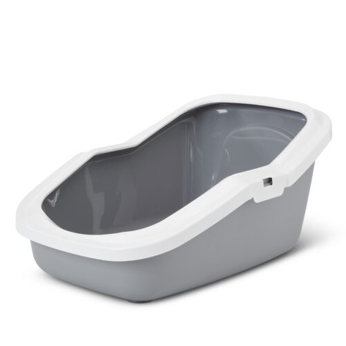 SAVIC - Bac à litière Aseo gris pour chat