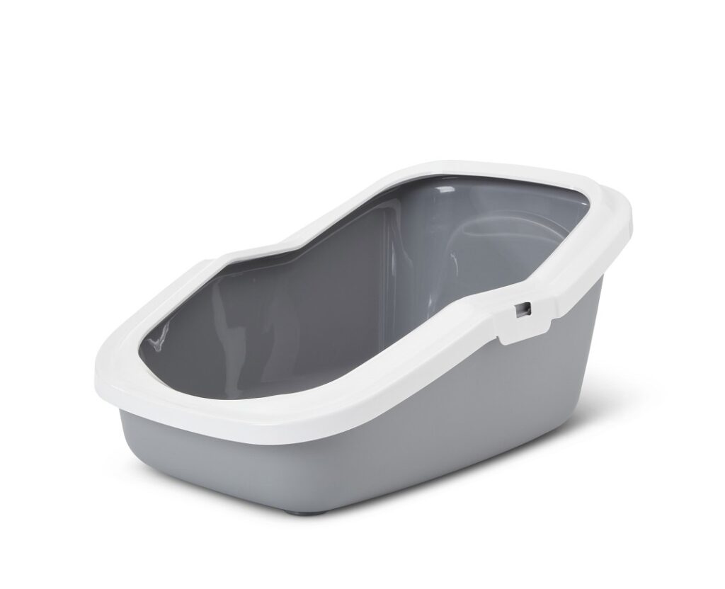 SAVIC - Bac à litière Aseo gris pour chat