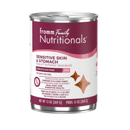 FROMM NUTRITIONALS – Conserve peau et estomac sensibles en pâté pour chien