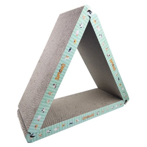 SIMON'S - Griffoir en carton triangulaire pour chat