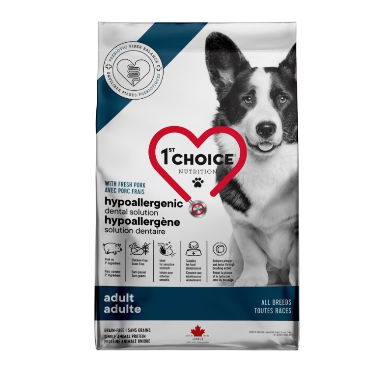 1ST CHOICE - Hypoallergène Porc pour chien