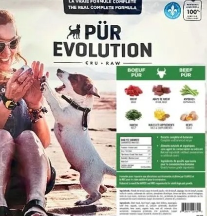 PUR EVOLUTION Nourriture crue - Boeuf pour chien