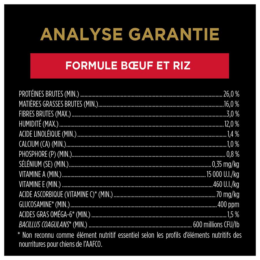 PROPLAN Nourriture sèche - Formule Bouchées à la Viande Adulte Boeuf et Riz pour chien 15.9kg – Image 2