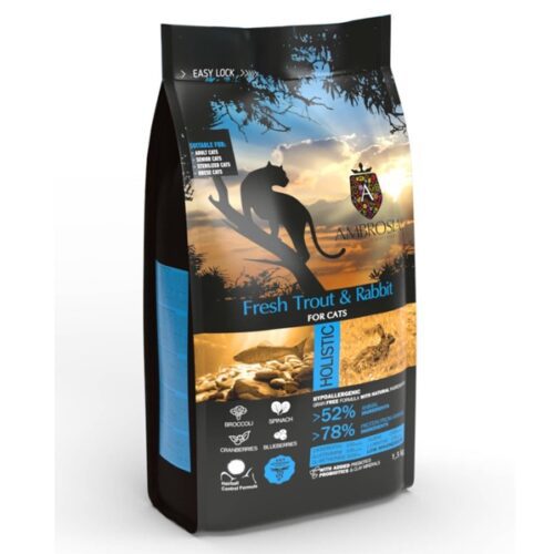 AMBROSIA - Truite & lapin pour chat