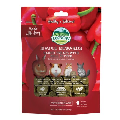 OXBOW - Gâteries cuites au four aux poivrons pour rongeurs