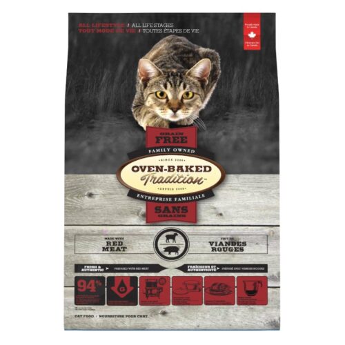 OVEN-BAKED - Nourriture à la viande rouge sans grains pour chats